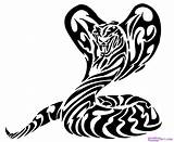 Tribal Cobra Snake Animal Tattoos Designs Animals Tattoo Drawings Drawing Draw Mamba Tribales Clipart Dragoart Fanpop Background Head Step Wallpaper sketch template