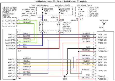 dodge charger factory radio wiring diagram