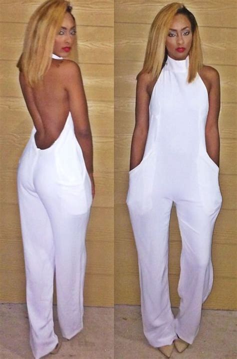 1000 Ideas About All White Jumpsuit On Pinterest White
