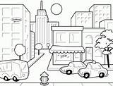 Coloring City Pages Kids Town Colouring Color Patrick St Green Painting Kid Cities Activities Squidoo Designlooter Craft 36kb 344px sketch template