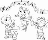 Music Coloring Pages Kindergarten Themed Getcolorings Printable Color sketch template