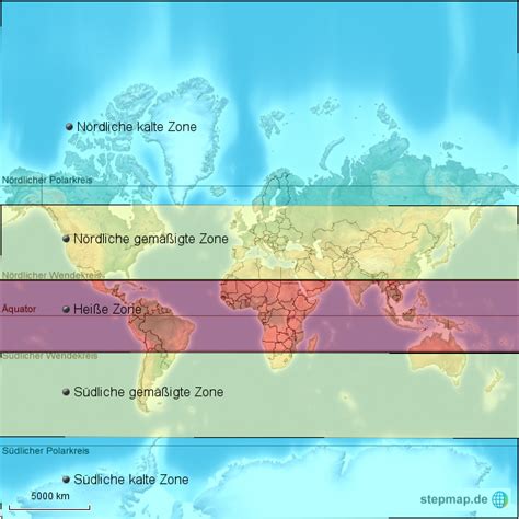 klimazonen der erde von geolili landkarte fuer die welt