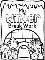Winter Homework Vacation Break Activities Preview sketch template