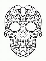 Coloring Skull Pages Candy Library Clipart Dead Printable sketch template