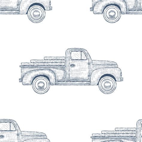 vintage truck illustrations royalty  vector graphics clip