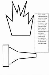 Template Torch Olympic Printable Preschool Crafts Olympics Templates Minecraft Steve Visit sketch template