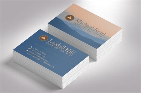 church business card photoshop creative business card templates