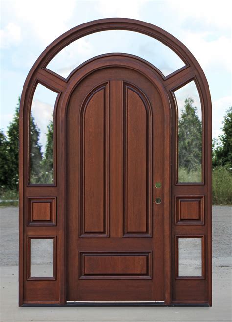 Arched Top Exterior Doors With Surround Model 3003