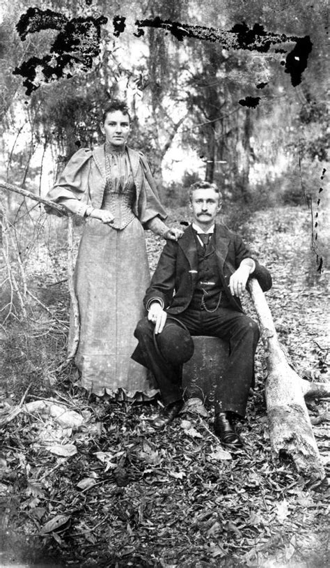 florida memory unidentified couple posing in the woods tallahassee