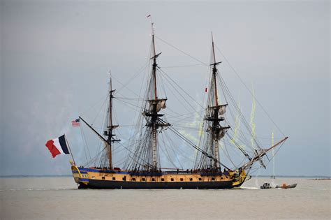 french replica of revolutionary frigate sets sail for boston the