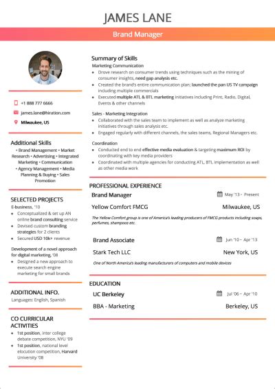 short  engaging pitch  resume resume summary   experience