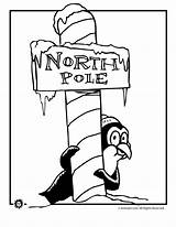 Penguin Coloring Pages Pole North Christmas Colouring Penguins Print Kids Animal Popular sketch template