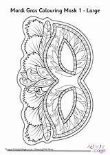 Mardi Gras Mask Coloring Colouring Pages Masks Village Printable Color Winter Activityvillage Print Carnival Kids Sheets Colour Adult Activity Template sketch template