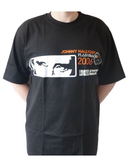 shirt johnny hallyday flashback  officiel rock