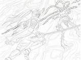 Lineart sketch template