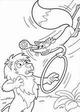 Coloring Dora Swiper Explorer Pages Fox Acrobat sketch template