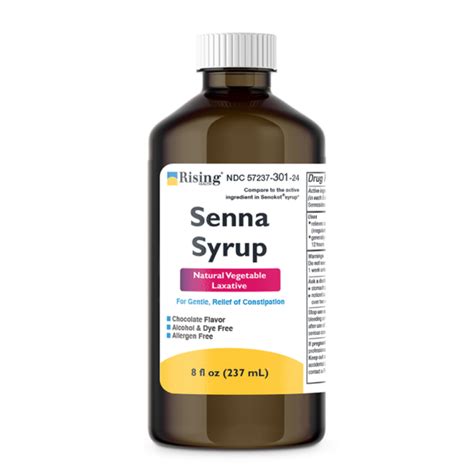 Natural Vegetable Laxative – Senna Sennosides Syrup 8 8mg 5ml