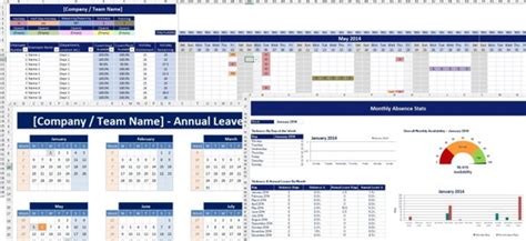 Office Employee Staff Holiday And Sickness Planner Calendar Etsy