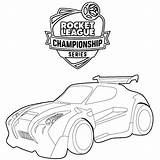 League Octane Fennec Xcolorings Psyonix Vehicular sketch template