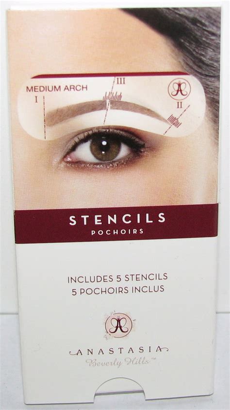 anastasia classic stencils  brows   review blushing noir