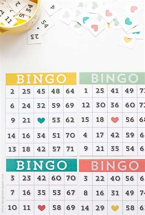 printable bingo cards game night idea design eat repeat