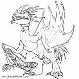 Nadder Deadly Lineart Httyd Fury sketch template