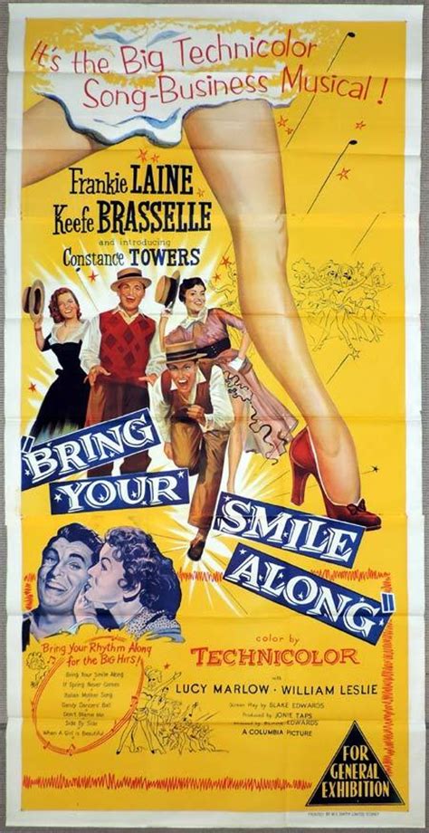 bring your smile along original 3 sheet movie poster
