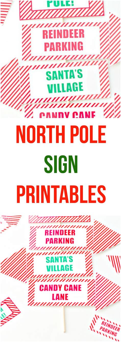 north pole sign printables north pole sign north pole printable signs