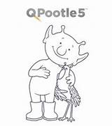 Colouring Pootle Tumble Butterworth sketch template