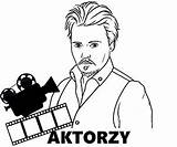 Kolorowanki Gwiazdy Druku Celebryci Aktorzy Kategoria sketch template