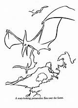 Universe Energy Pteranodon Dinosaurs sketch template