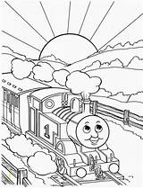 Train Pages Adults Coloring Pixels Thomas Color Divyajanani sketch template