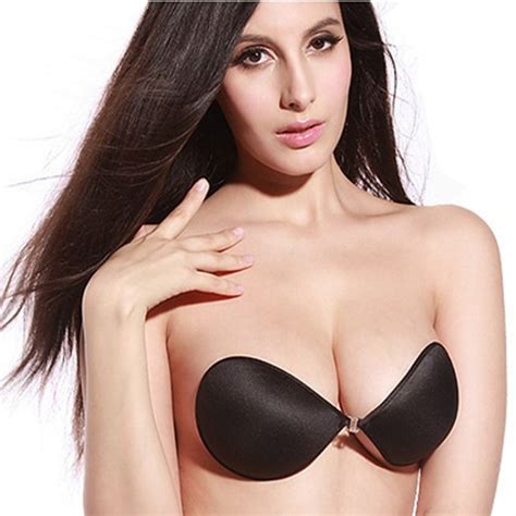 sexy women silicone push up bra self adhesive sticky breast strapless