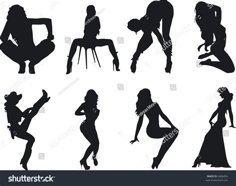 Illustration Of Sexy Woman Silhouettes 6606454 Shutterstock