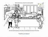 Coloring Grocery Store Sheet Printables Kids Printable Check Chef Box Table Solus Fun sketch template