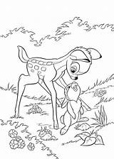 Coloring Pages Bambi Kids Printable sketch template
