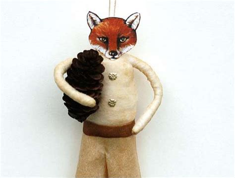 fantastic fox christmas ornaments old world primitives