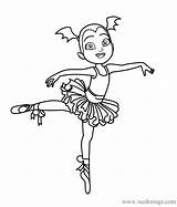 Vampirina Getdrawings Xcolorings Ballerina Disney sketch template