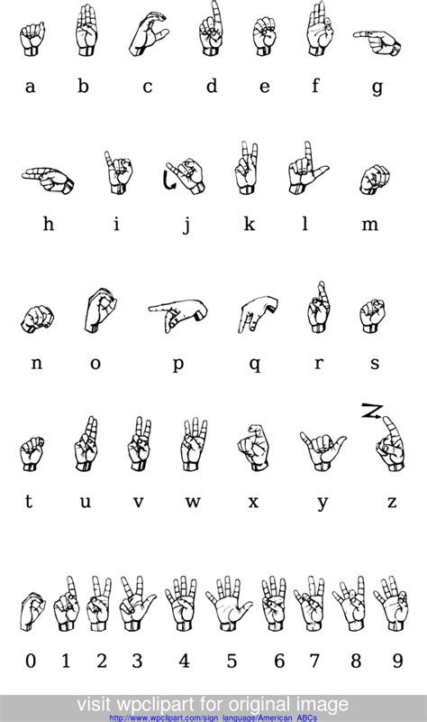 alphabet graphics asl alphabet public domain clip art image
