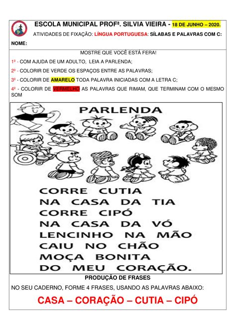 ao  ano planos de aulas remotas de lingua portuguesa  todas