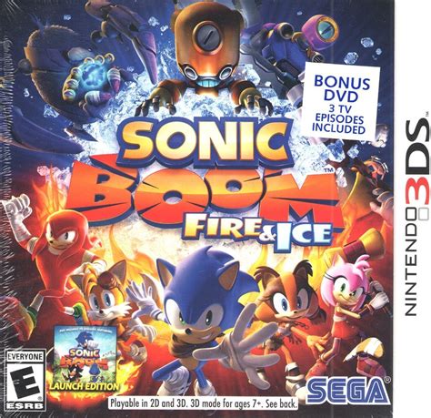 sonic boom fire and ice launch edition with bonus dvd