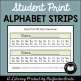alphabet strip worksheets teaching resources tpt