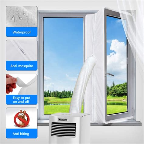 amazoncom aozzy portable air conditione window seal cm waterproof