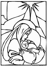 Coloring Mary Virgin Mother Library Clipart Jesus Virgen Colorear Maria Para Baby sketch template