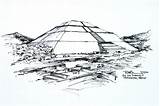 Teotihuacan Birkenes Pyramide sketch template