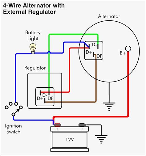 ford  wire alternator wiring diagram