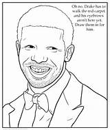 Coloring Pages Drake Book Funny Nicki Minaj Rap Color Rapper Weird Cartoon Print Insane Hop Hip Rappers Colouring Lil Adults sketch template