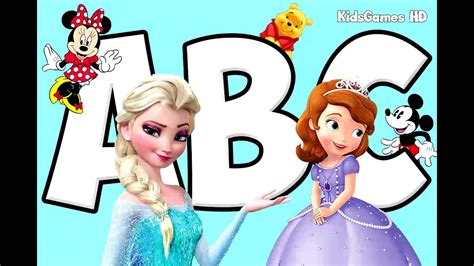 abc song  kids disney frozen  learning alphabet song