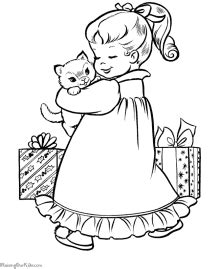 christmas coloring pages animal fun