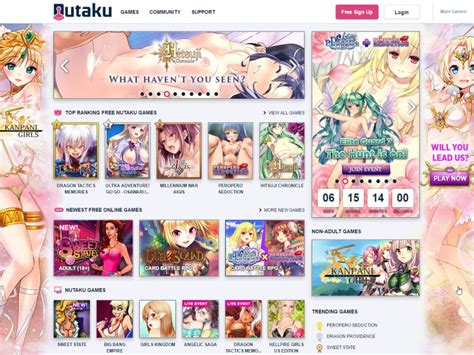 nutaku review a free online porn game site offering a lot of japanese anime cartoon games in
